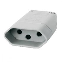 Pino Femea Perlex 2P+T 10A Cinza 2043 Pino Femea Perlex 2P+T 10A Cinza 2043