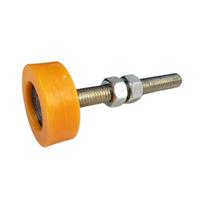 Pino guia de nylon 40mm eixo 15mm x 70mm c rosca m12 2 porcas