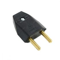 Pino Macho 2 Polos Perlex Macico 20A Preto 1046Prc/10 - Kit C/10 Pino Macho 2 Polos Perlex Macico 20A Preto 1046Prc/10 - Kit C/10