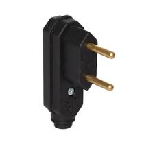 Pino Macho 90º 2p 10a 250v Vertical Preto MarGirius Pino Macho 90º 2p 10a 250v Vertical Preto MarGirius