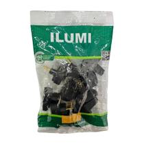 Pino Macho Gigante Angular Ilumi 2P 10A/250V Preto - Embalagem com 10 Unidades Pino Macho Gigante Angular Ilumi 2P 10A/250V Preto - Embalagem com 10 Unidades