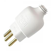 Pino Macho Ilumi 2 Polos+Terra 20A. Branco Robusto- 14360Pct ./ Kit Com 10 Peças Pino Macho Ilumi 2 Polos+Terra 20A. Branco Robusto- 14360Pct ./ Kit Com 10 Peças