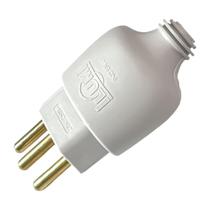 Pino macho ilumi 2 polos+terra 20a. cinza robusto - 14061pct