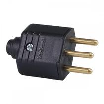 Pino Macho Margirus 2P+T 10A Pr - Kit C/10 Unidades