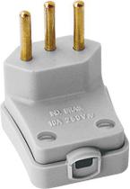 Pino Macho Para Cabo 3 Pinos 10A Perlex