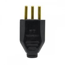 Pino Macho Transmobil 2P+T 10A Pr - Kit C/10 Unidades