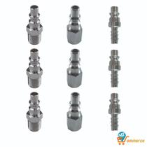 Pino Para Engate Rápido Pneumático 1/4'' Schweers 9 Unidades