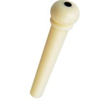 Pino para Violão Aço Folk Cor Creme Pino Encaixe Cavalete Cor Branca Fixador de Corda Plástico Ponte