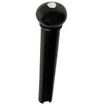 Pino para Violão Aço Folk Cor Preto Pino Encaixe Cavalete Cor Preta Fixador de Corda Plástico Ponte