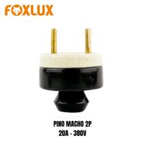 Pino Plug Eletrico Macho De Porcelana Bipolar 2p 20A FOXLUX