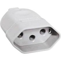Pino plug fêmea 3 pinos 2p+t 10a 250v - Mec-Tronic Pino plug fêmea 3 pinos 2p+t 10a 250v - Mec-Tronic