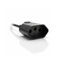 Pino Plug Femea para Tomada 2P + T 10A 250V Preto Ilumi Pino Plug Femea para Tomada 2P + T 10A 250V Preto Ilumi