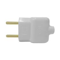 Pino Plugue Macho Bipolar 2P 10A 250V Cinza Ilumi