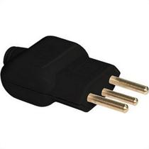 Pino Prensa Cabo Macho Interneed 2 Polos+Terra 10A. Preto 61694 - Kit C/10 Pecas Pino Prensa Cabo Macho Interneed 2 Polos+Terra 10A. Preto 61694 - Kit C/10 Pecas