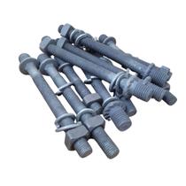 Pino reto autotravante m16x200mm cab m20 c/ arruelas pacote com10 unid.