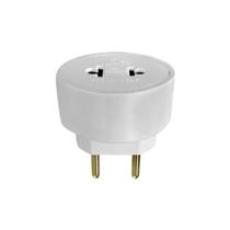 Pino Tomada Adaptador Universal 2p 10A 250V Branco Ilumi