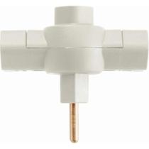 Pino Três Saídas 2p 10a Cinza - Uso Doméstico - Tramontina