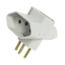 Pino Três Saídas 3p 10a Cinza - Mectronic Para Conexão Elétrica Pino Três Saídas 3p 10a Cinza - Mectronic Para Conexão Elétrica