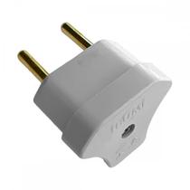 Pino Triangulo Ilumi 2 Polos 10A. Cinza - 1427Pct . / Kit C/ 10 Peças