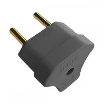 Pino Triangulo Ilumi 2 Polos 10A. Preto - 1428Pct ./ Kit Com 10 Peças