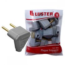 Pino Triangulo Luster 10A. Cinza . / Kit C/ 10 Peças