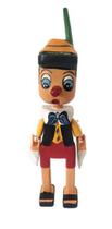 Pinoquio em pe de madeira 28cm color decorativo - bali - Raffaello Decor
