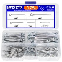 Pinos Cotter De Aço Zincado Em Tamanhos Variados, Estojo Duro Com 175 Peças De Alta Qualidade Pinos Cotter De Aço Zincado Em Tamanhos Variados, Estojo Duro Com 175 Peças De Alta Qualidade