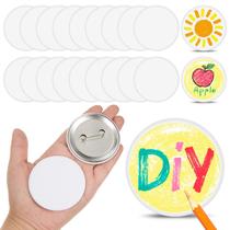 Pinos de botão XunYee, 40 peças, kit de artesanato DIY branco de 58 mm Pinos de botão XunYee, 40 peças, kit de artesanato DIY branco de 58 mm