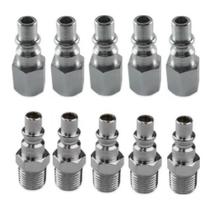 Pinos De Engate Conector 1/4 5 Macho E 5 Fêmea