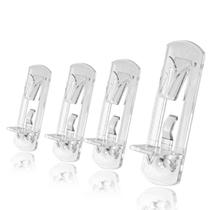 Pinos de prateleira Jamiikury 10 un. 5 mm em plástico transparente com trava