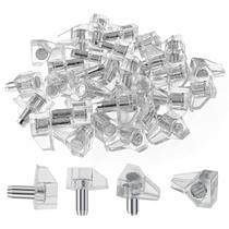Pinos de suporte para prateleira Suiwotin, 30 un., plástico transparente 5 mm