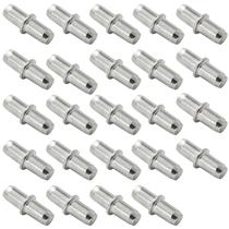 Pinos de suporte para prateleiras Jamiikury 24 peças 5 mm metal niquelado