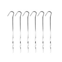 Pinos de tenda de aço Anchor Stakes Coghlans de 18 cm, pacote com 6