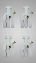 Pinos p/ Trilho Porta Sanfonada 5 Unidades Branco Pinos p/ Trilho Porta Sanfonada 5 Unidades Branco