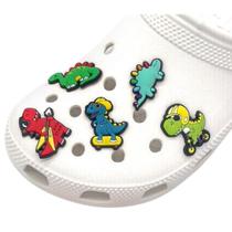 Pins Bottons Jibbitz p/ Babuche Dinossauros 5 unidades - Cottonete