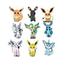 Pins De Eevee Em Esmalte 9 Peças Pokémon Eeveelution Broche De Metal Criativo Acessório Para Mochila Pins De Eevee Em Esmalte 9 Peças Pokémon Eeveelution Broche De Metal Criativo Acessório Para Mochila