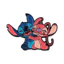 Pins De Esmalte Animados Com Stitch, Broche De Personagem, Emblemas De Lapela, Acessórios De Joias