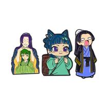 Pins De Esmalte De Menina Anime, Crachá De Manga Japonês Para Mochila, Pin De Lapela, Acessórios De