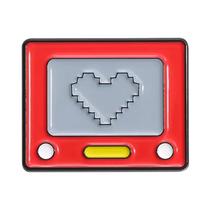 Pins De Esmalte Do Jogo Undertale Com Coração Vermelho, Broches De Ação E Luta, Distintivos De