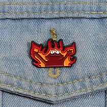 Pins De Esmalte E Emblemas De Lapela Personalizados Com Desenho Animado Fofo Fire Hellmolo, Joias Pins De Esmalte E Emblemas De Lapela Personalizados Com Desenho Animado Fofo Fire Hellmolo, Joias