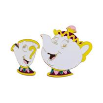 Pins De Esmalte Femininos De a Bela E a Fera, 1-5 Peças, Emblemas De Desenho Animado Mistos Para