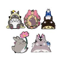 Pins De Esmalte Grey Genie 5pcs/conjunto Lindos Broches De Lapela Para Mochila Roupas Joias De Moda