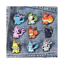 Pins De Esmalte Kawaii Eevee Flareon 9 Peças, Broche De Menina Galáxia, Pins De Lapela Da Moda, Pins De Esmalte Kawaii Eevee Flareon 9 Peças, Broche De Menina Galáxia, Pins De Lapela Da Moda,