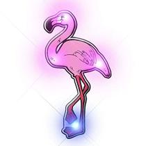 Pins de Lapela Blinkee Flamingo Luz Corporal Piscante