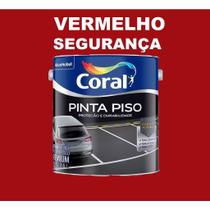 Pinta piso coral - 3,6 litros - vermelho seguranca
