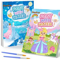 Pinte com água e livros para colorir PERRYHOME Kids 3-8 anos, pacote com 2 Pinte com água e livros para colorir PERRYHOME Kids 3-8 anos, pacote com 2