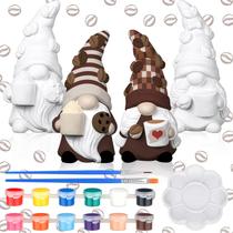 Pinte seu próprio conjunto de estátuas de gnomo Hollowfly 2 Coffee Style