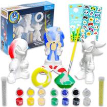Pinte seu próprio conjunto de estatuetas Sonic the Hedgehog para crianças