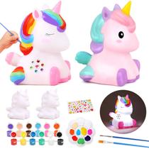 Pinte seu próprio kit de arte Unicorn Night Light Dededa, 2 unidades para crianças Pinte seu próprio kit de arte Unicorn Night Light Dededa, 2 unidades para crianças