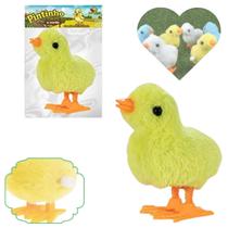 Pintinho Amarelinho De Plástico Pelúcia a Corda